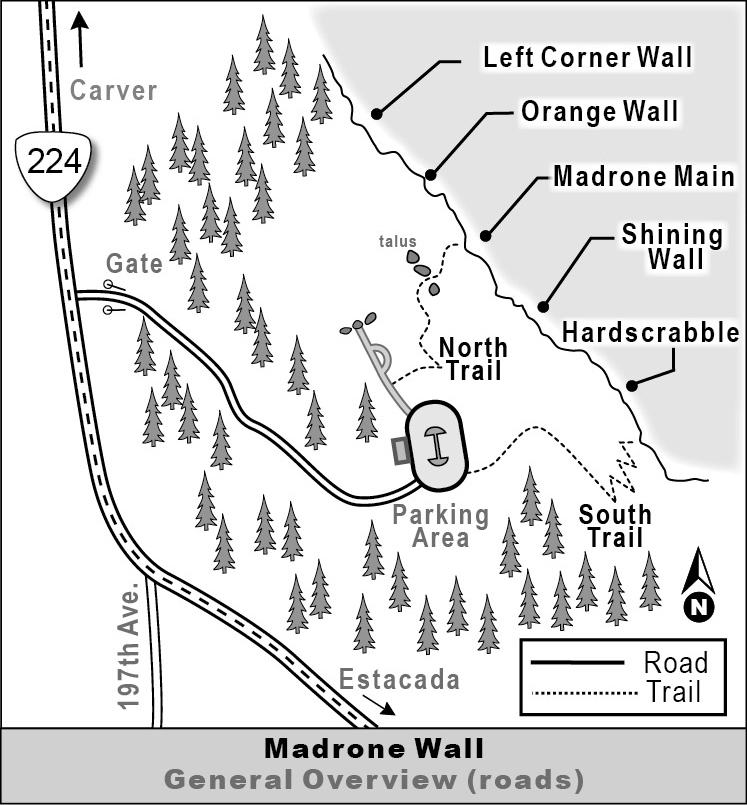 Madrone Wall Park Map